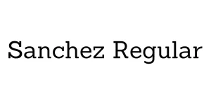 Sanchez Regular Font