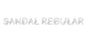 Sandal Regular Font