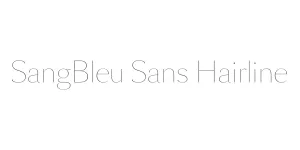 SangBleu Sans Hairline Font