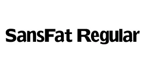 SansFat Regular Font