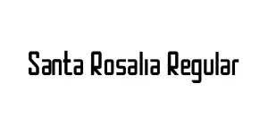 Santa Rosalia Regular Font