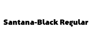 Santana-Black Regular Font