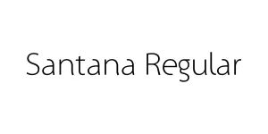 Santana Regular Font