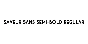 Saveur Sans Semi-bold Regular Font