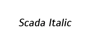 Scada Italic Font