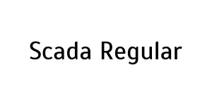 Scada Regular Font