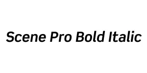 Scene Pro Bold Italic Font