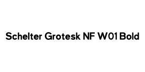 Schelter Grotesk NF W01 Bold Font