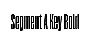 Segment A Key Bold Font