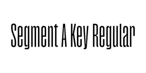 Segment A Key Regular Font