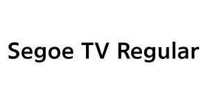 Segoe TV Regular Font