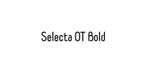 Selecta OT Bold Font
