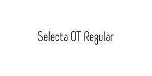 Selecta OT Regular Font