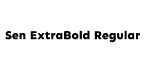 Sen ExtraBold Regular Font