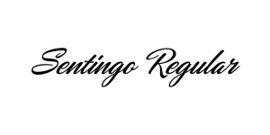 Sentingo Regular Font