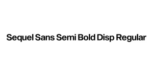 Sequel Sans Semi Bold Disp Regular Font