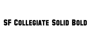 SF Collegiate Solid Bold Font