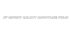 SF Distant Galaxy AltOutline Italic Font