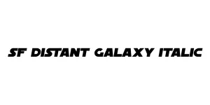 SF Distant Galaxy Italic Font