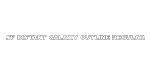 SF Distant Galaxy Outline Regular Font