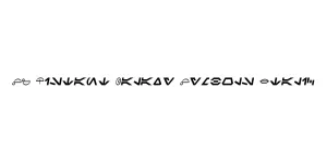SF Distant Galaxy Symbols Italic Font