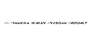 SF Distant Galaxy Symbols Regular Font