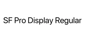 SF Pro Display Regular Font