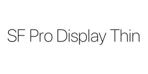 SF Pro Display Thin Font