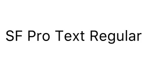SF Pro Text Regular Font
