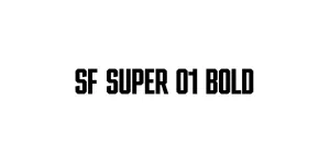 SF SUPER 01 BOLD Font