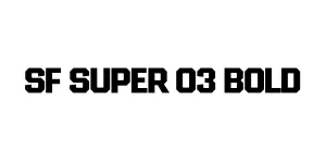 SF SUPER 03 BOLD Font