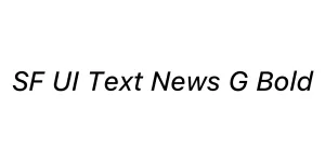 SF UI Text News G Bold Font