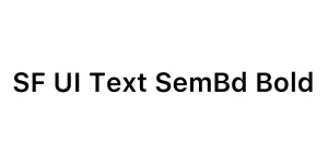 SF UI Text SemBd Bold Font
