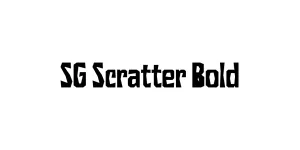 SG Scratter Bold Font
