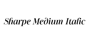 Sharpe Medium Italic Font