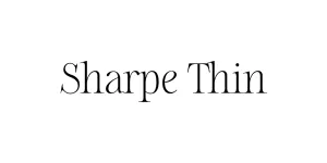 Sharpe Thin Font