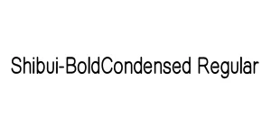 Shibui-BoldCondensed Regular Font