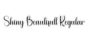 Shiny Beautifull Regular Font