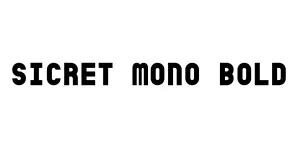 Sicret Mono Bold Font