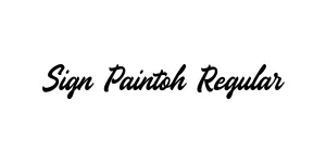 Sign Paintoh Regular Font