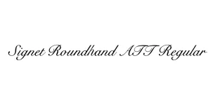 Signet Roundhand ATT Regular Font
