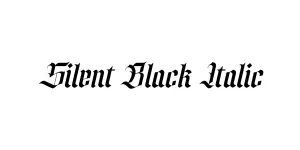 Silent Black Italic Font