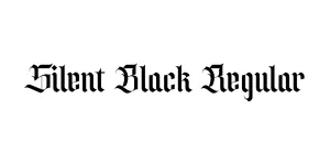 Silent Black Regular Font