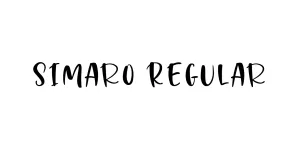 Simaro Regular Font