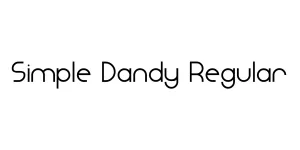 Simple Dandy Regular Font