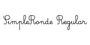 SimpleRonde Regular Font