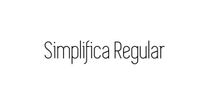 Simplifica Regular Font