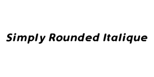 Simply Rounded Italique Font