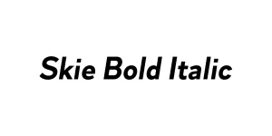 Skie Bold Italic Font