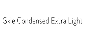 Skie Condensed Extra Light Font